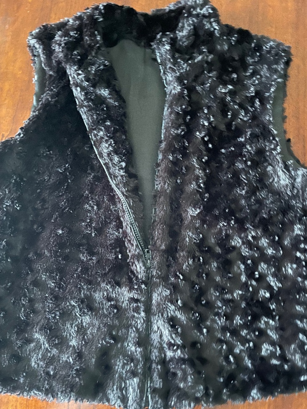 Women’s Black Faux Fur Vest